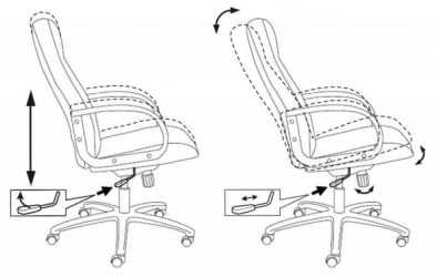 Кресло руководителя Бюрократ Т-898АКССН/3С11БЛ / T-898AXSN/3С11BL
