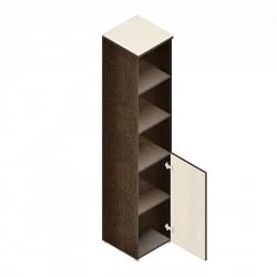 Шкаф для документов узкий Р.П-2 дуб молочный