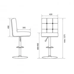 Стул барный БН-1012 Коричневый / BN-1012