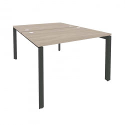 Рабочая станция на П-образном м/к ОНИКС О.МП-Д.РС-2.2.8 Дуб Аттик/Антрацит / ONIX O.MP-D.RS-2.2.8