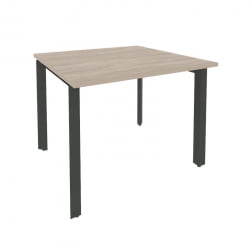 Стол переговорный (1 столешница) ОНИКС О.МП-ПРГ-1.1 Дуб Аттик/Антрацит / ONIX O.MP-PRG-1.1