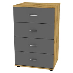 Комод Алиса(К2)856х540х459ручкаскоба96мм(ДВ-Графит) / Алиса(K2)856х540х459ручкаскоба96мм(ДВ-Графит)