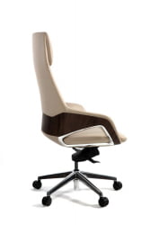 Кресло руководителя Шопен ФК 0005-А БЕИГЕ ЛЕАТХЕР / FK 0005-A BEIGE LEATHER