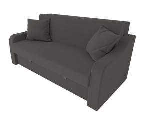 Диван Аккорд Большой (Берхоусе) Цвет фасада: Темно серый Велюто 32; Тип: Прямой; Материал фасада: Металл/Велюр / (Berhouse)