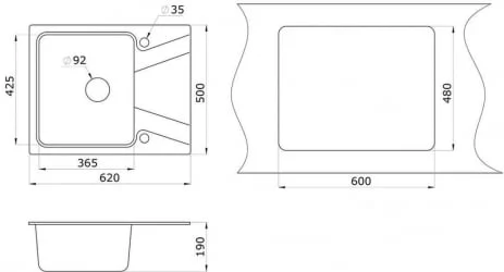 Мойка ГРАНУЛА 6201 Песок / GRANULA