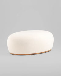 Пуф Полли КСЛ тедди белый без ножек / XL