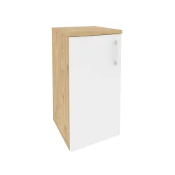 Шкаф низкий узкий левый ОНИКС О.СУ-3.1(Л) Тиквуд Светлый/Белый / ONIX O.SU-3.1(L)