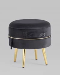 Банкетка Тильда с ящиком велюр Антрацит