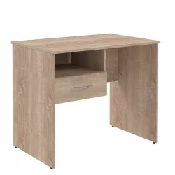 Стол письменный (С-900) Л с левой подвесной тумбой Дуб Сонома Светлый / (S-900) L