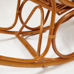 Кресло-качалка ВИЕННА (разборная) без подушки Когнаc (коньяк) / VIENNA Cognac