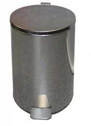 Урна с педалью 20 л (хром)