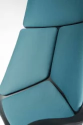 Кресло офисное ИК CКС0898Х Блаcк блуе / IQ CX0898H Black blue