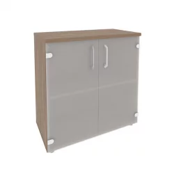 Шкаф низкий широкий (2 низких фасада стекло) ОНИКС О.СТ-3.2 Дуб Аризона / ONIX O.ST-3.2