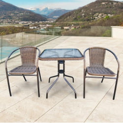 Комплект мебели Асоль ЛРC-02/ЛРТ03-60кс60 Лигхт Бровн (2+1) / LRC-02/LRT03-60x60 Light Brown