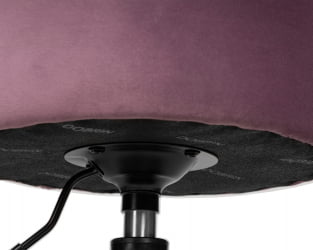 Пуф ДОБРИН ДЭННИ БЛАCК (пудрово-сиреневый велюр (МДЖ9-52)) / DOBRIN DANNY BLACK (MJ9-52))