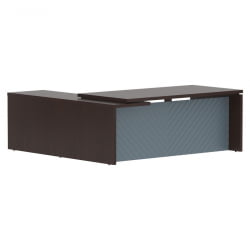 Стол руководителя правый Торр ЛУКС ТЛCТ 2020 Р Венге Магия Серо-голубой / Torr LUX TLCT R