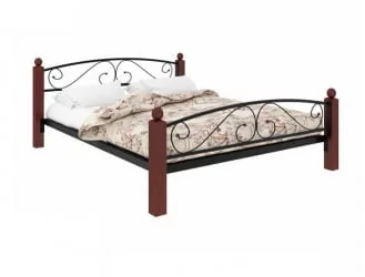 Кровать Вероника Лукс Плус 1200х1900 Черная / Lux Plus