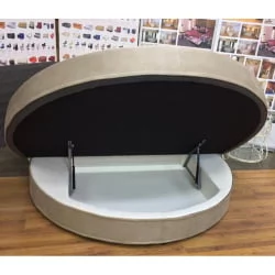 Кровать Мадена с кованым изголовьем + тумбочка кованая (цвет ковки №7)