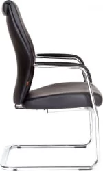 Кресло для посетителя CХАИРМАН Виста (ВИСТА) В (В) эко Черный / CHAIRMAN (VISTA) (V)