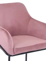 Стул Сандра велюр Пыльно-розовый