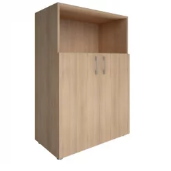 Шкаф книжный средний полуоткрытый без топа ЙАЛТА ЛТ-СТ 2.1Р Снежная Патина / YALTA LT-ST 2.1R