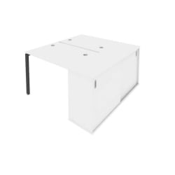 Рабочая станция с опорным шкафом-купе Метал СйстемБ.Б.РС-СШК-1.1 Белый/Антрацит / Metal SystemБ.Б.РС-СШК-1.1