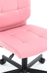 Кресло для персонала Еверпроф ЕП-300 Экокожа Розовый / Everprof EP-300