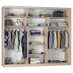 Шкаф-купе Б-220х270х60-1(Белый-Д7Д8Д7) / B-220х270х60-1(Белый-D7D8D7)