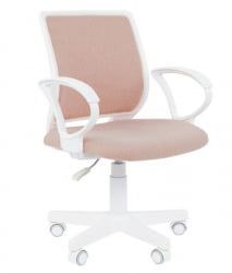 Детское кресло CХАИРМАН ТИН (КИДС) 112 белый пластик БАРНИ (БАРНИ) Зефир / CHAIRMAN (KIDS) (BARNI)