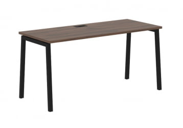 Стол письменный ЕДИС ЕЛСТ 1567 Дуб Денвер темный Черный / EDIS ELST