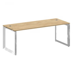 Стол рабочий руководителя на О-образном м/к ОНИКС ДИРЕCТ ЛУКС М-О.МО-СРР-6.8 Тиквуд светлый / ONIX DIRECT LUX M-O.MO-SRR-6.8