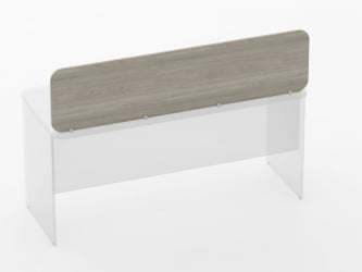 Экран разделительный Глассй 5.12.16 Дуб сантана светлый / Glassy