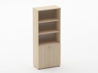 Шкаф высокий полуоткрытый Глассй 6.19.121 Орех / Glassy