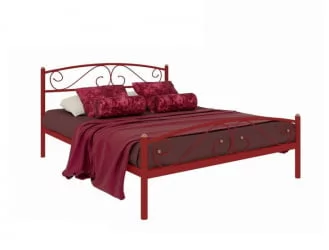 Кровать Вероника Плус 1200х1900 Красная / Plus