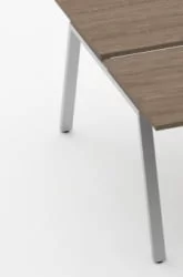 Л-образный металлический каркас с траверсами Дека 73.145.08 К Металлик матовый муар / Deka