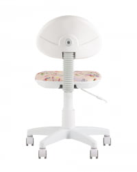 Кресло компьютерное детское УМКА Принсесски пластик белый / Princesski
