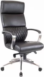 Кресло для руководителя Еверпроф Пресидент Кожа Черный / Everprof President