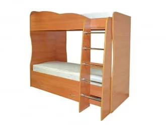 Двухъярусная кровать для девочки двухъярусная Юниор-2 Клен