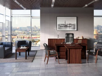 Тумба приставная с 4 ящиками БРН8630402 Темный орех / BRN8630402