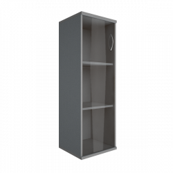 Шкаф средний узкий левый Рива А.СУ-2.4 Л Клен/Металлик / Riva