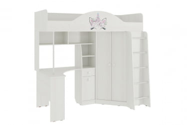 Детский комплекс Фэнтези МДФ-08 белый рамух / MDF-08