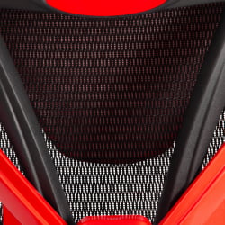 Кресло КингКобра иск. кожа / сетка, черный / красный / KingCobra