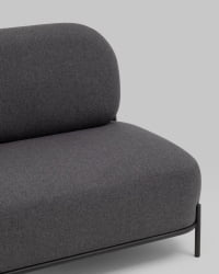 Диван Стоун рогожка Темно-серый