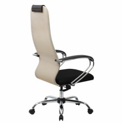 Кресло руководителя БРАБИКС ПРЕМИУМ Ултимате ЕКС-800 хром Черное/бежевое / BRABIX PREMIUM Ultimate EX-800