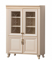 Шкаф многоцелевого назначения Марлен 495 Кремовый белый Патина