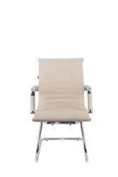 Кресло для посетителей Лео CФ экокожа Бежевый / Leo CF
