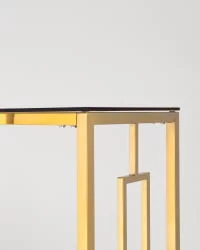 Консоль БРУКЛИН 120кс40 Золото стекло смоке / 120x40 smoke