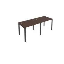 Рабочая станция на 2 раб.места Метал Сйстем Б.СМ-2.1 Венге/Антрацит / Metal System