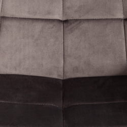 Стул АБРУЗЗО ( мод. 8060 ) металл/вельвет, 52 х 63 х 85 см, светло-серый (ХЛР 24)/черный / ABRUZZO mod. (HLR