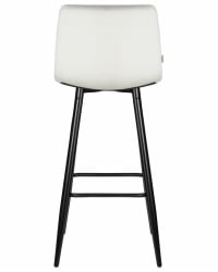 Стул барный ДОБРИН НИCОЛЕ (черные матовые ножки, светло-серый велюр (108-52)) / DOBRIN NICOLE